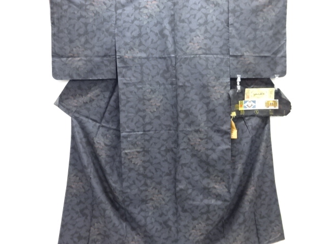 JAPANESE KIMONO / UNUSED DORO OSHIMA TSUMUGI (7 maruki) / WOVEN BRANCH